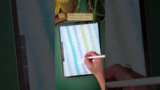 How to make watercolor stripes patterns in Procreate