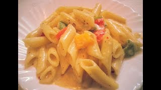 ቀላል የፓሰታ አሰራር በክሬም ሶሰ  pasta in white sauce