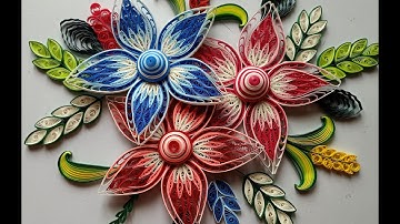 Video-23 How to make 3D quilling flowers | Quilling flower designs | Paper flowers