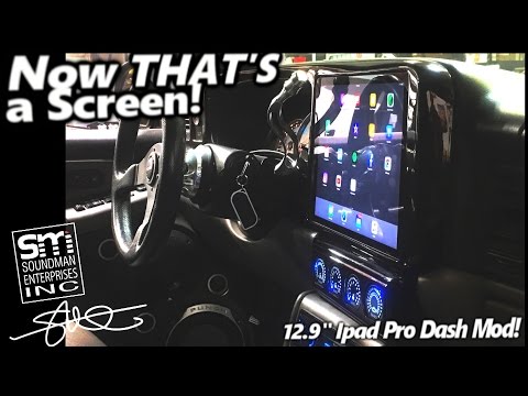 Now THAT&rsquo;S a Screen! 12.9" Ipad Pro Dashboard Install - Hacking a HUGE hole! Chevy Tahoe