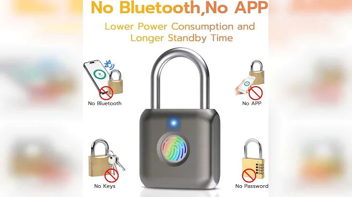 Review: Pothunder Fingerprint Smart Padlock Lock, Biometric Metal Keyless Thumbprint Lock, Wat...