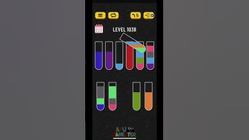 Water Sort puzzle level 1038 | AYU Gamester #shorts