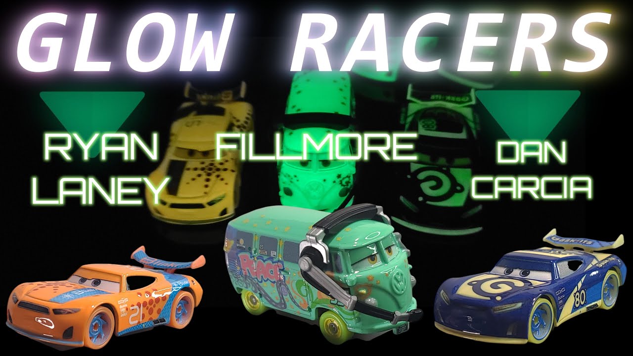 Disney Cars Glow Racers Ryan Inside Laney Fillmore and Dan New 2024 ...