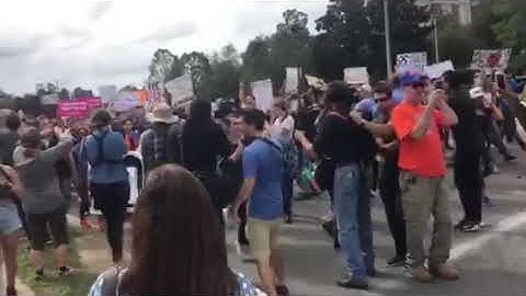Counter protesters against alt-right speaker at UF