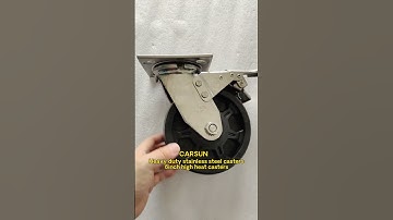 Stainless steel heavy duty casters 6 inch high temperature resistant swivel casters with stainless