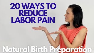20 ways to reduce labor pain \/ How to have a NATURAL BIRTH \/ natural birth story