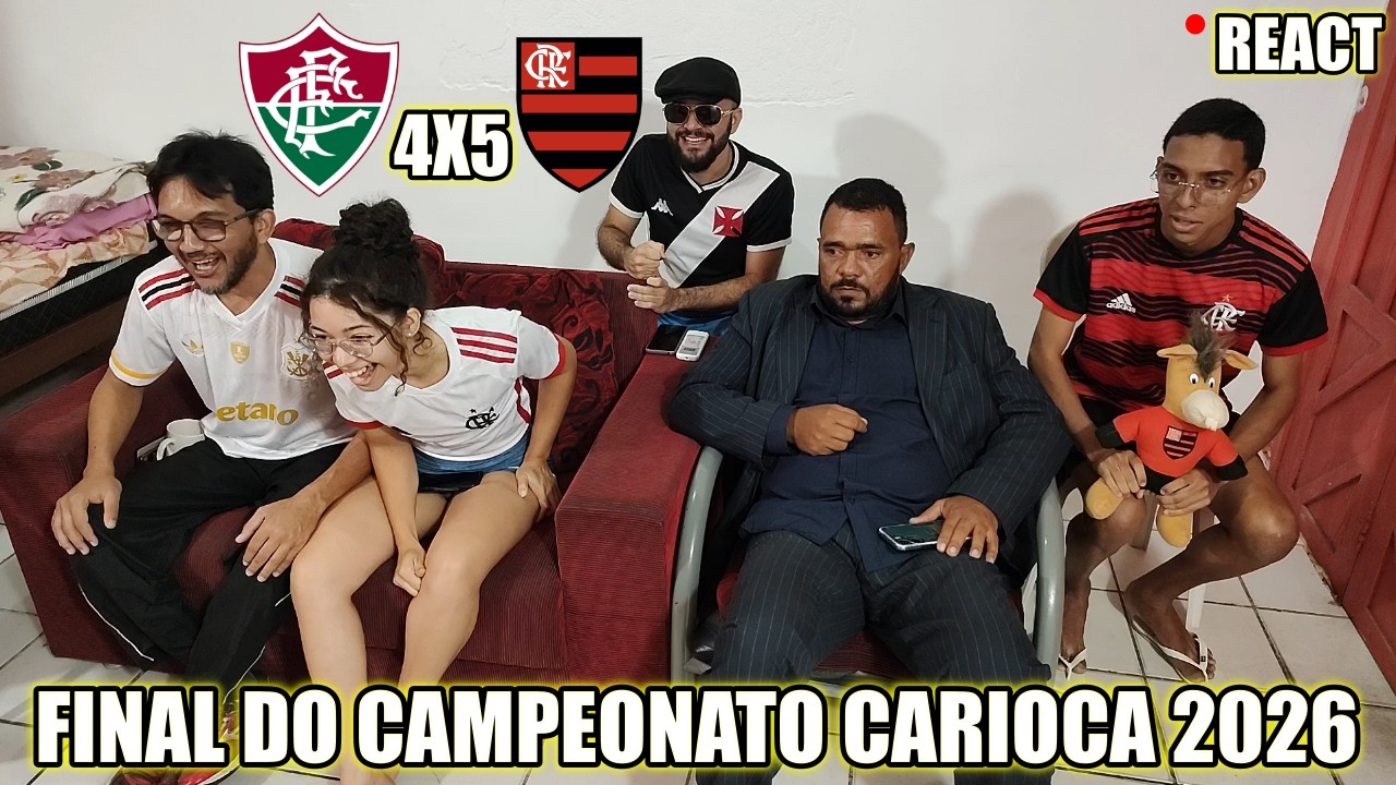 REAÇÕES VASCAÍNAS FLAMENGO CAMPEÃO CARIOCA 2026 FLUMINENSE X FLAMENGO