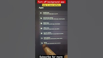 Stop Background Battery Consumption | Auto start-up app