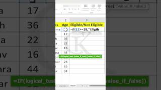 IF Function in Excel। Excel में IF Formula कैसे use करें? #excel #shorts #trending #viral #exceltips