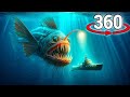 360  vr  deep sea monsters horror movie  terrifying deep sea creatures  thalassophobia