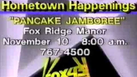 WPMT "Hometown Happenings" bulletin board - 1990