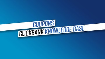Coupons - ClickBank Knowledge Base