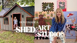 I Bought A Backyard Building And Turned It Into An Art Studio