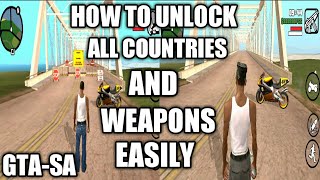 How To Unlock GTA San Andreas All Countries And Weapons