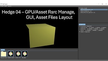 Hedge Vulkan Game Engine Devlogs [4]: GPU/Asset Rsrc Management, GUI, Layout
