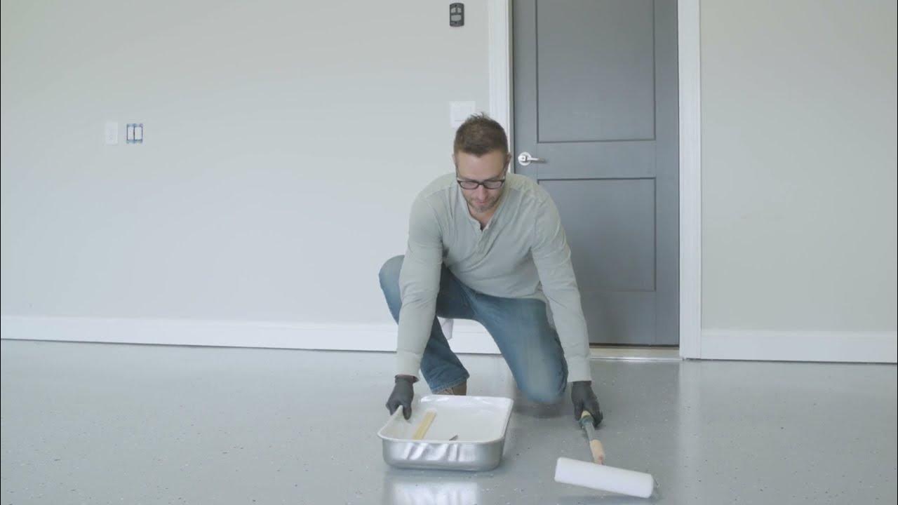 How to Apply RustOleum EpoxyShield to a Garage Floor YouTube