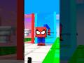 Help spiderman choose his body part build a queen run challenge shorts youtubeshorts