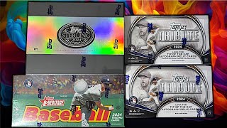 Friday Night FIRE!!! NEW 2024 Topps Heritage, Sterling, Tribute, Big League Baseball Cards