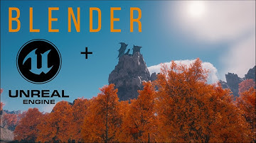 ==4K==  Created a FANTASY SCENE with UE5 and Blender - FINAL.