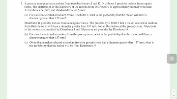 2017 AP Statistics Free Response #3