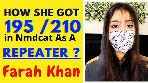 Nmdcat Topper | How to get 195+ |Guide for Repeaters by Farah Khan |@MahnoorShawal