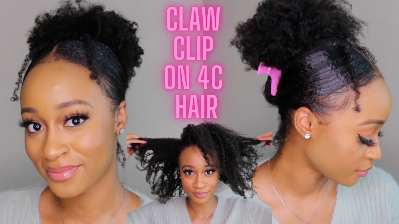 HOW TO : STYLE A FAILED BRAID OUT ON NATURAL HAIR | EASY CLAW CLIP ...