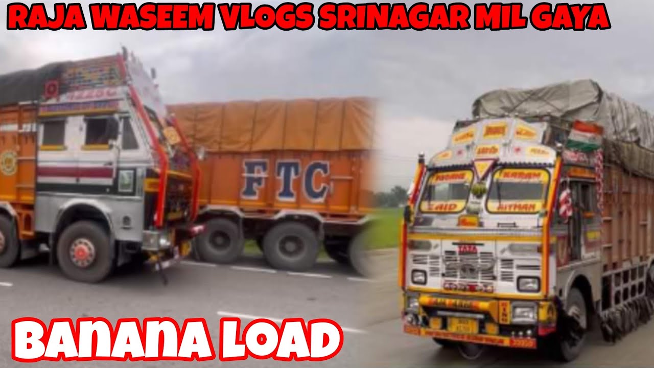 Altaf Loading Auto @RajaWaseemVlog mil gaya Srinagar mai 🚛 Banana load @Altaf_choudhary ...