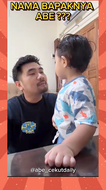 His father's name is Abe? #abecekut #abedaily #cutebaby #cutebaby #cutechild #children #smartbaby...