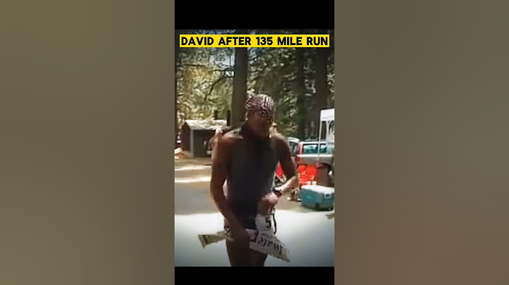 David Goggins After 135 Mile Run