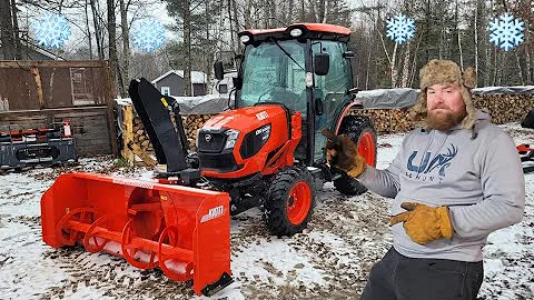 Kioti Tractor with Front-Mount Snowblower: Winter Ready 