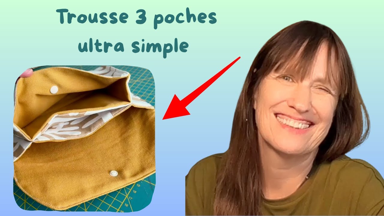 Coudre une Trousse Trois Poches Facile - Couture Débutant  -  Fiche Technique GRATUITE