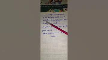 تحضير وتدريب للاختبار3 تعبير كتابي بالفرنسية المحافظة على البيئة 5ابتدائي2023 
