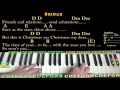 Please Come Home For Christmas (Eagles) Piano Lesson Chord Chart in in A with Chords/Lyrics