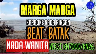 Marga Marga - Pop Batak Karaoke Nada Wanita || Karaoke Nada Ringan