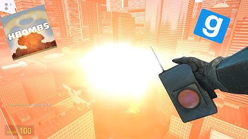 Nuke testing on Gmod (Hbombs)