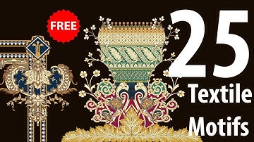 Free Neat Motifs or Textile design Adobe Photoshop | Photoshop 2023 in Hindi || SaQib Designer