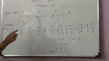 11th STD business maths chapter 1 example 1.5