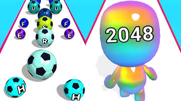 Man Runner 2048 VS AZ Run - ASMR Gameplay