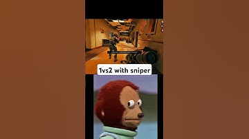 Sniper vs 2 Enemies, But He Escaped and Clutched One #shorts #shortvideo
