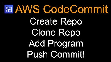 AWS CodeCommit Demo | Create Repo, Clone, Add Program, Push Commit