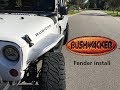 Bushwacker Aluminum Front Fender install - Jeep JK