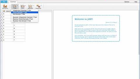 A Paired Sample t-test using JASP