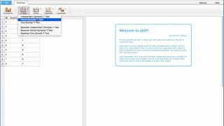 A Paired Sample t-test using JASP