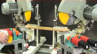 Hoffmann DM-70 Double-end Miter Saw Cut, Rout, and Drill Profile from Hermance Machine Company