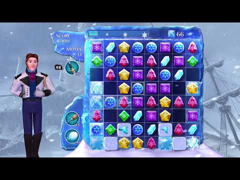 Frozen Free Fall: Snowball Fight Level 260 Walkthrough, No Power Ups