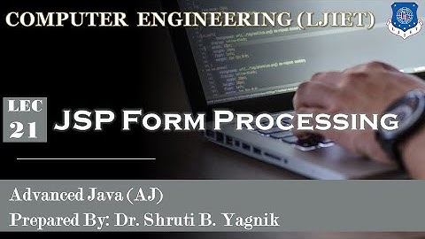21 JSP Form Processing Video