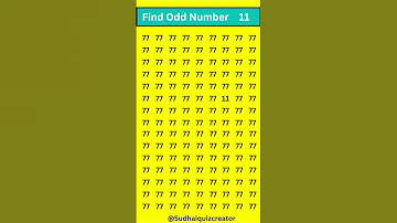 Find Odd Number 🧠 👉  #quiz #facts #gk #shortsvideo #puzzle #odd