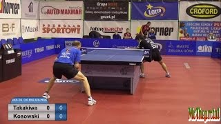 Table Tennis Polish Superliga 2016/17 - Taku Takakiwa Vs Jakub Kosowski