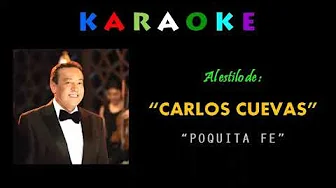 Poquita Fe - Carlos Cuevas - Bolero -Karaoke Poquita Fe - Carlos Cuevas - Bolero -Karaoke