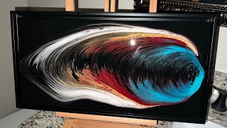 #169 How To: Fluid Acrylic Angel Wing Pour with 4 Colors-Gorgeous Results! Patience Required!